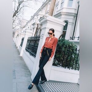 Veronica Beard Terracotta Blouse